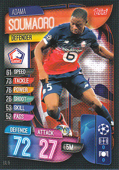 Adama Soumaoro LOSC Lille 2019/20 Topps Match Attax CL #LIL5